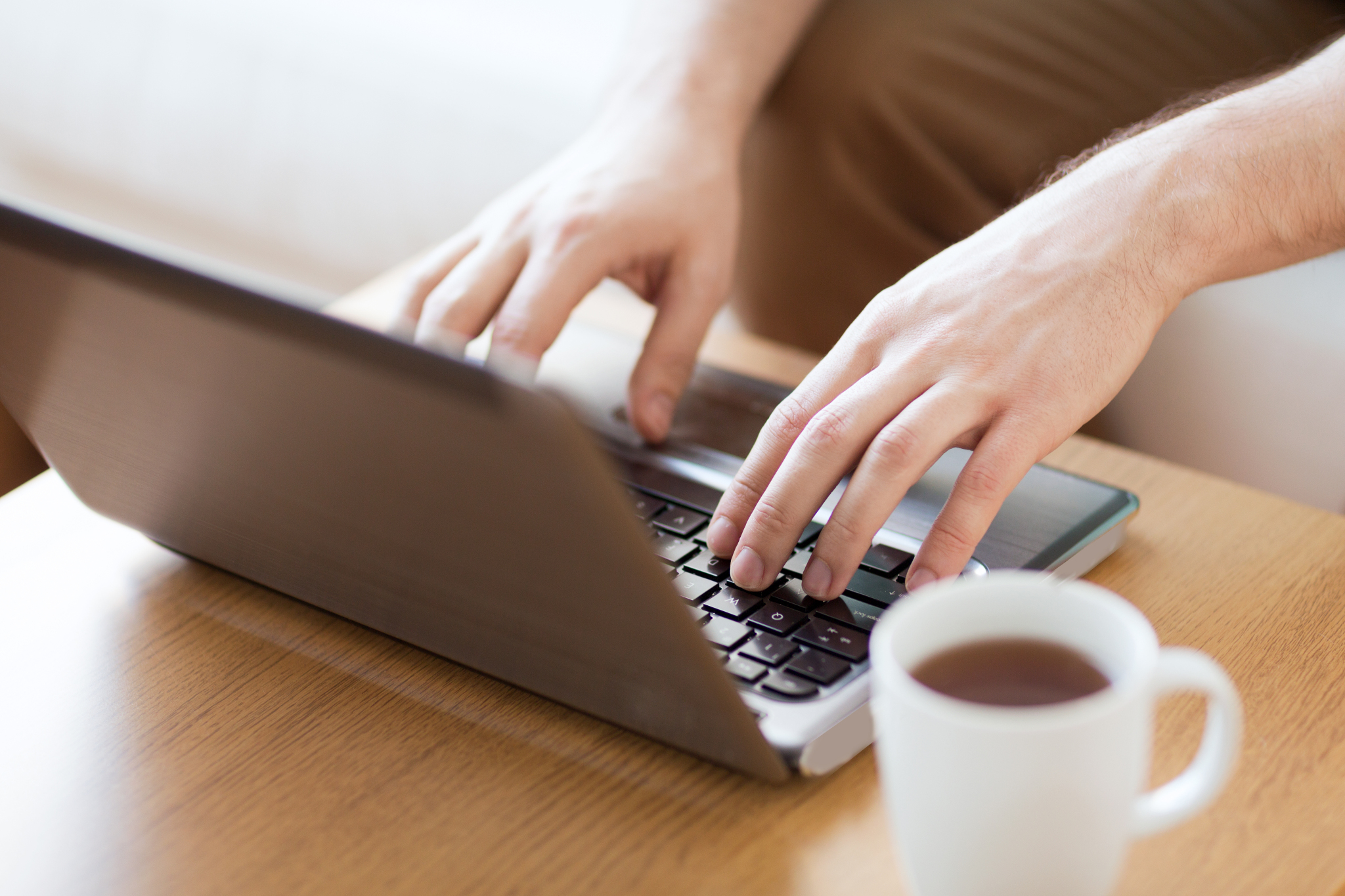 Man Working on Laptop