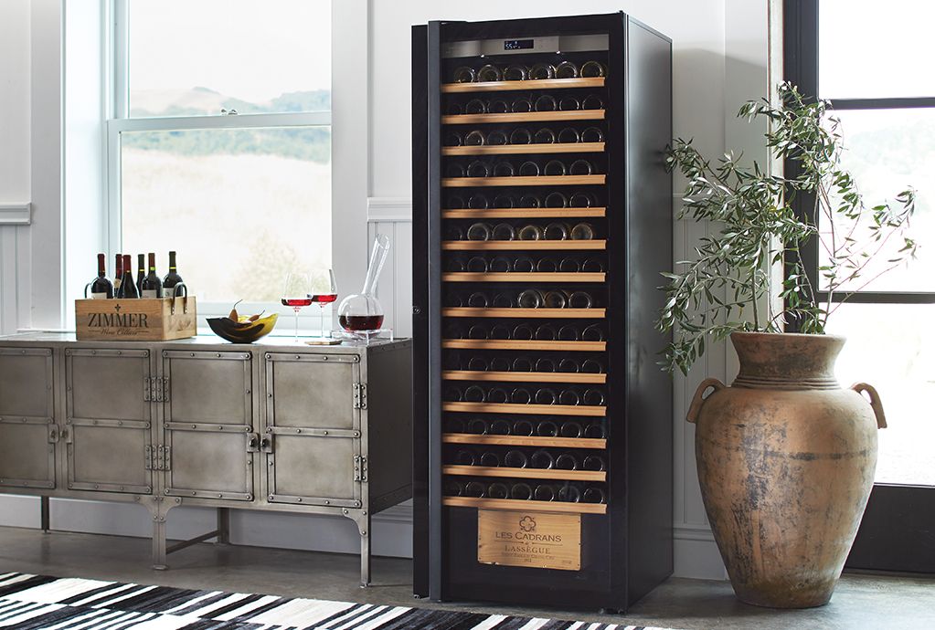 Monogrammed Brushed Metal Wine Cooler