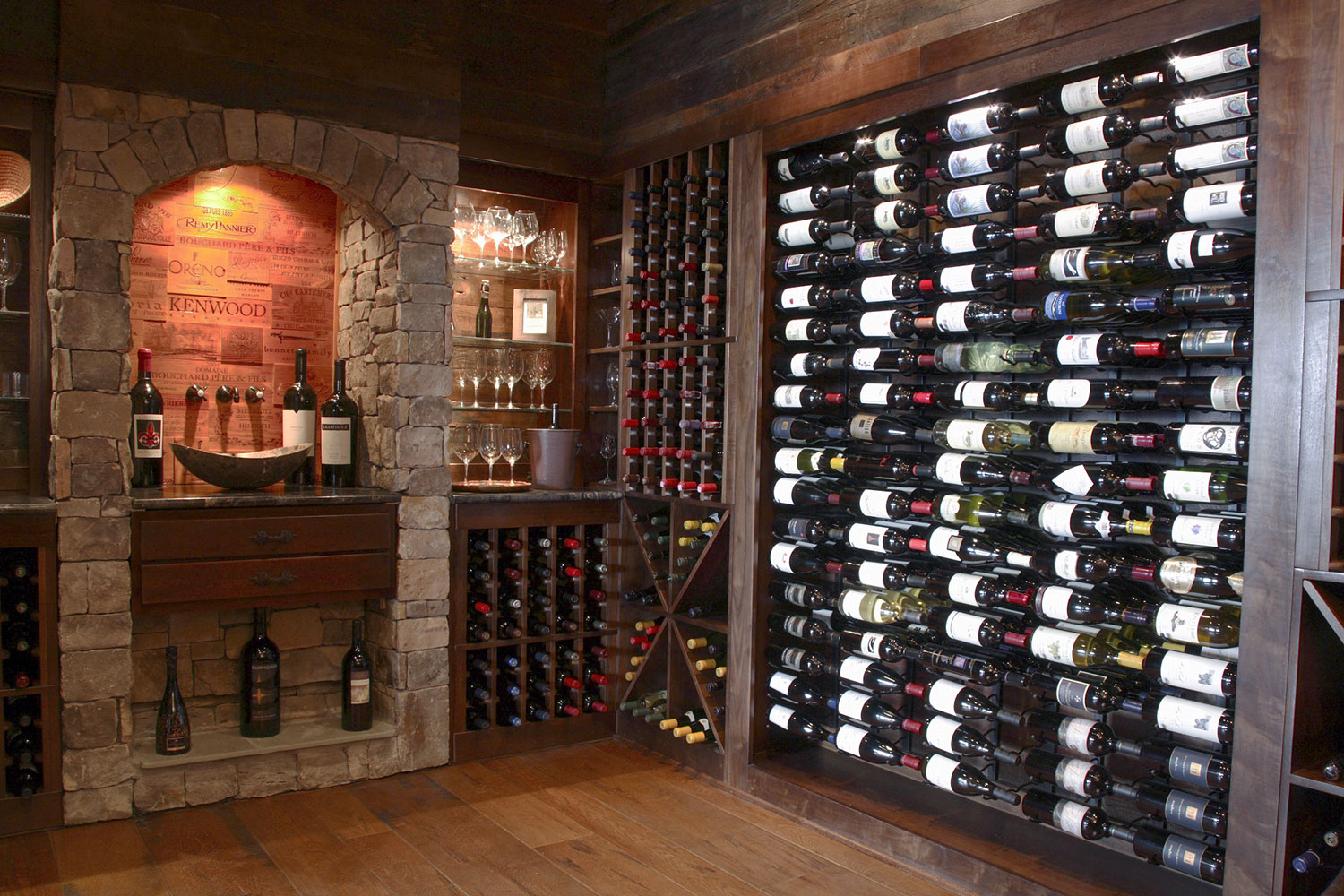 Popular VintageView wine racks are available for large-format bottles
