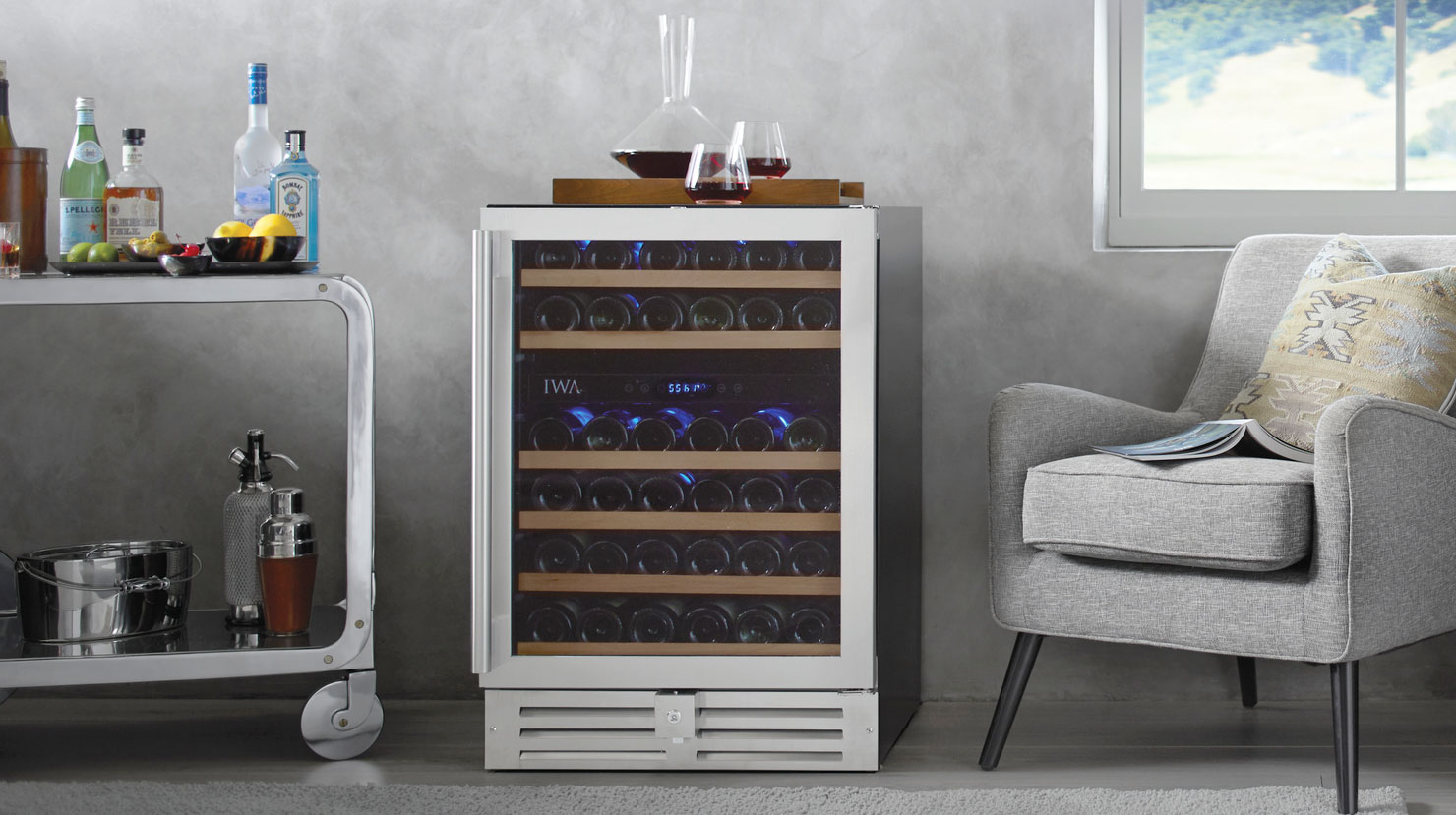 Loft Wine Coolers are one of the best options for small wine storage.