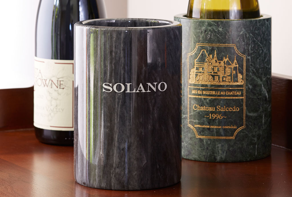 Personalized Marble Wine Chillers
