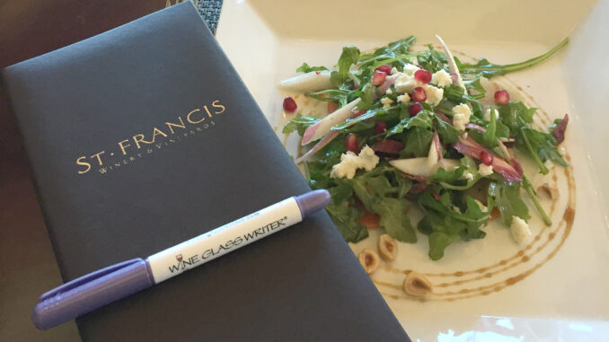St Francis Winery Lunch Pairing