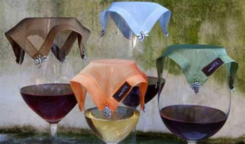 Veil Covers Wine Glasses for Picnics