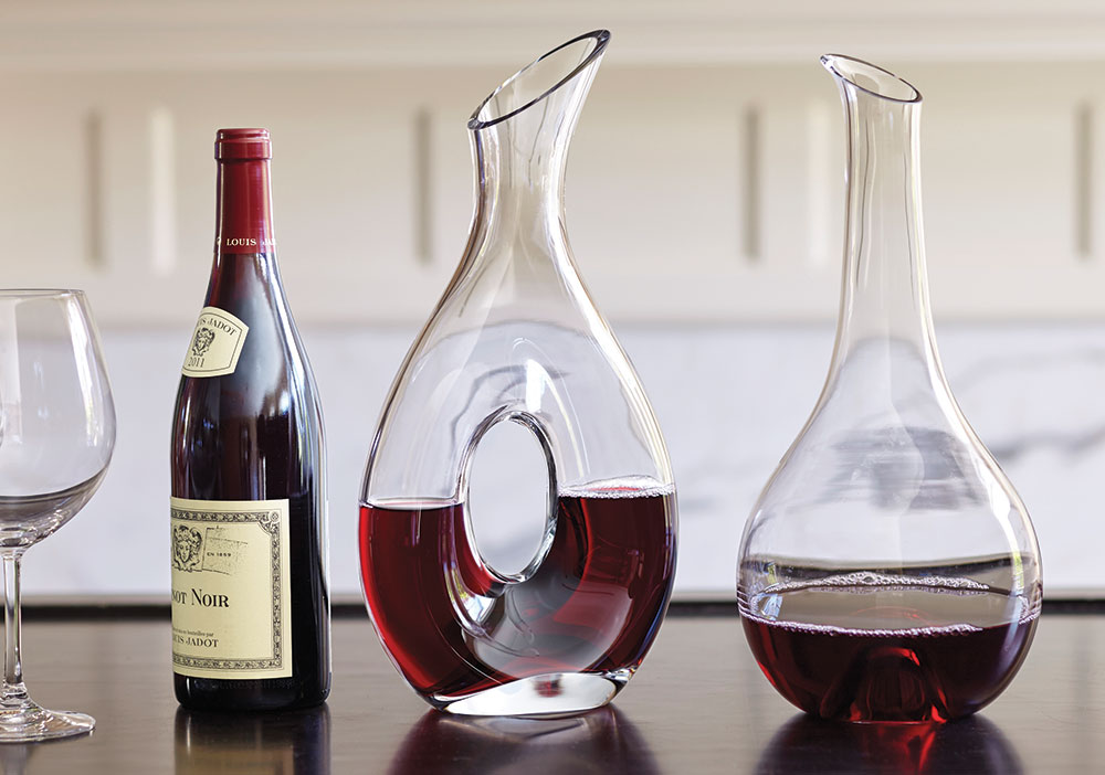 Holiday Decanter Pouring