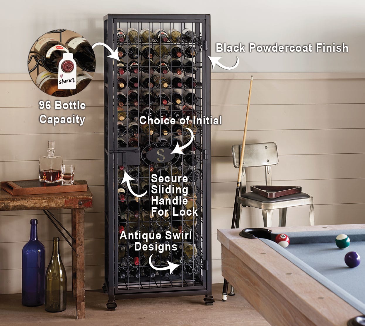 Personalized Wine Jail Storage