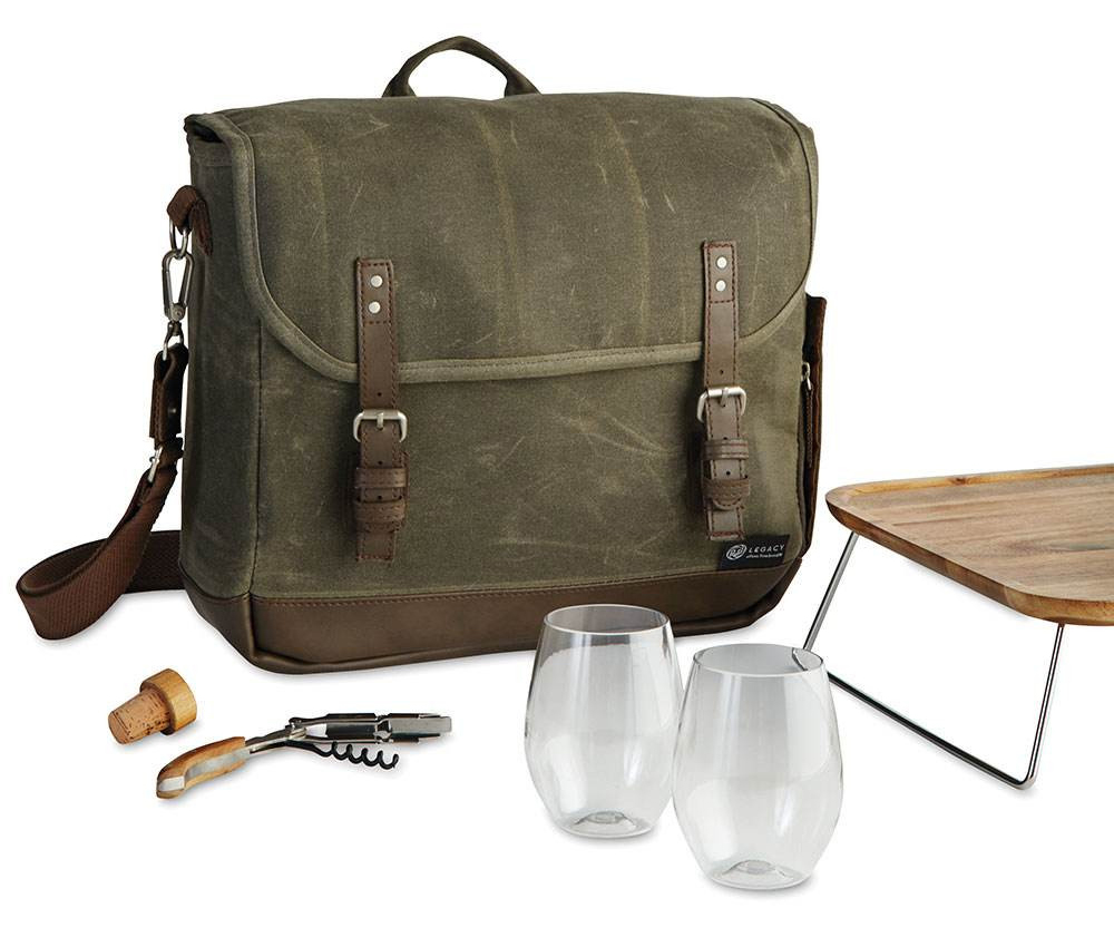 Canvas Wine & Cheese Tote