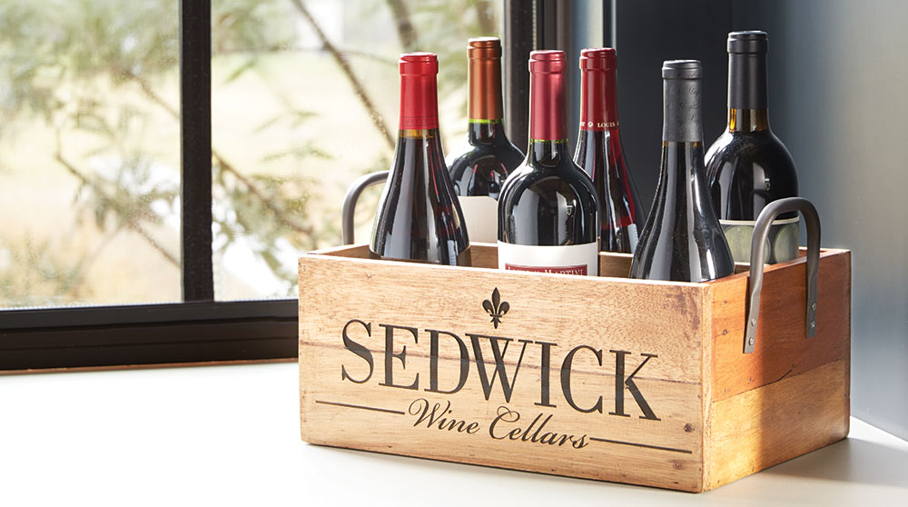Personalized Wood Wine Carrier