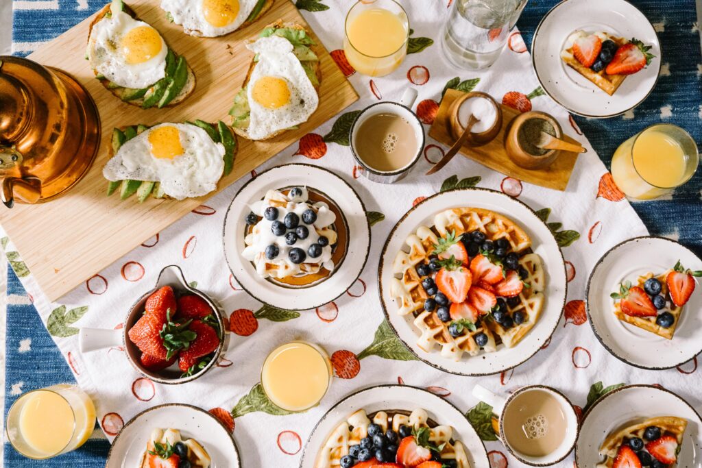 Avocado Toast and Brunch Spread