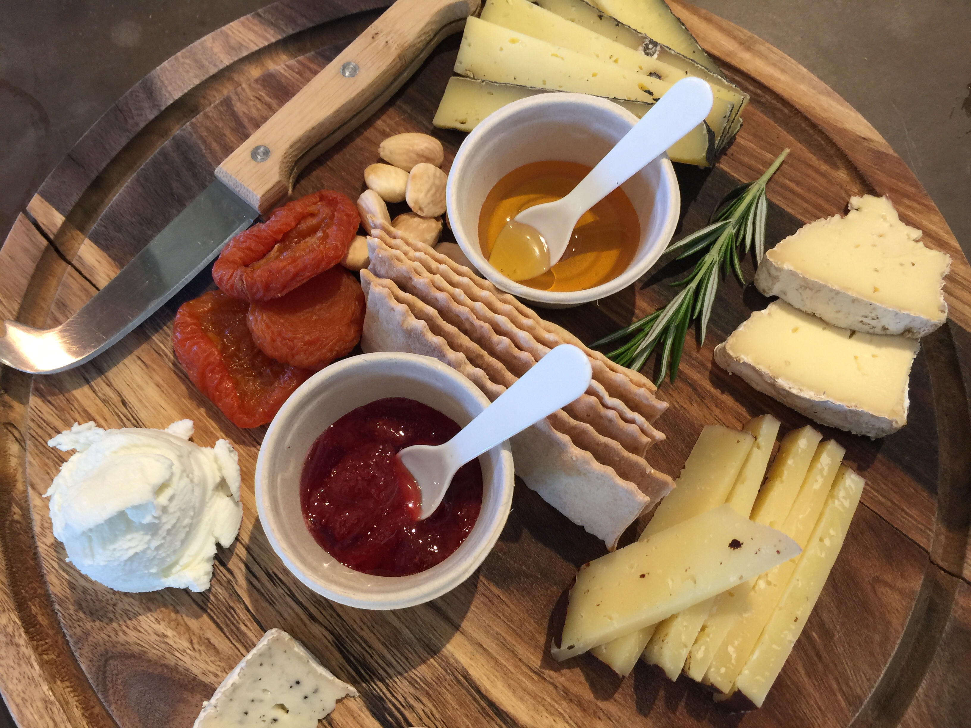 Valley of the Moon Winery at Madrone Estate cheese platter
