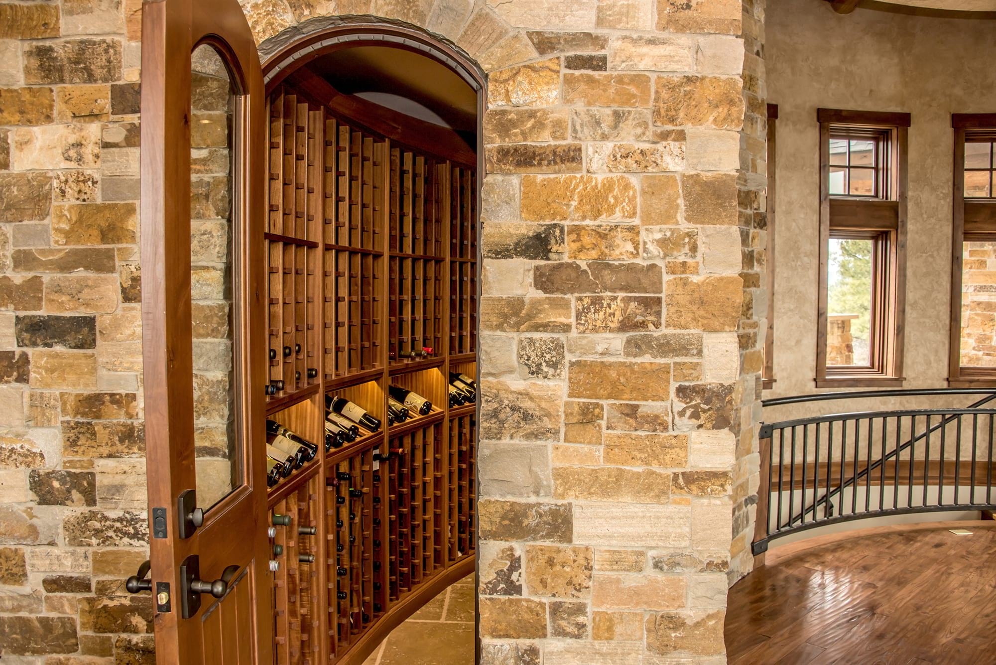 Custom Wood Wine Cellar