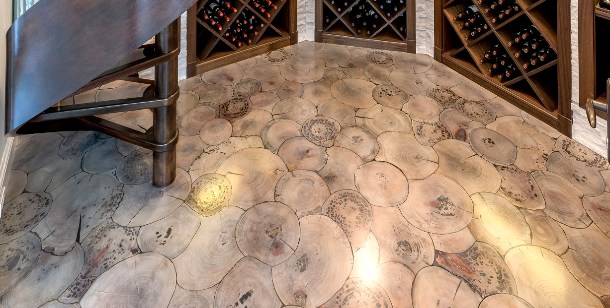 Custom Wine Cellar Floor