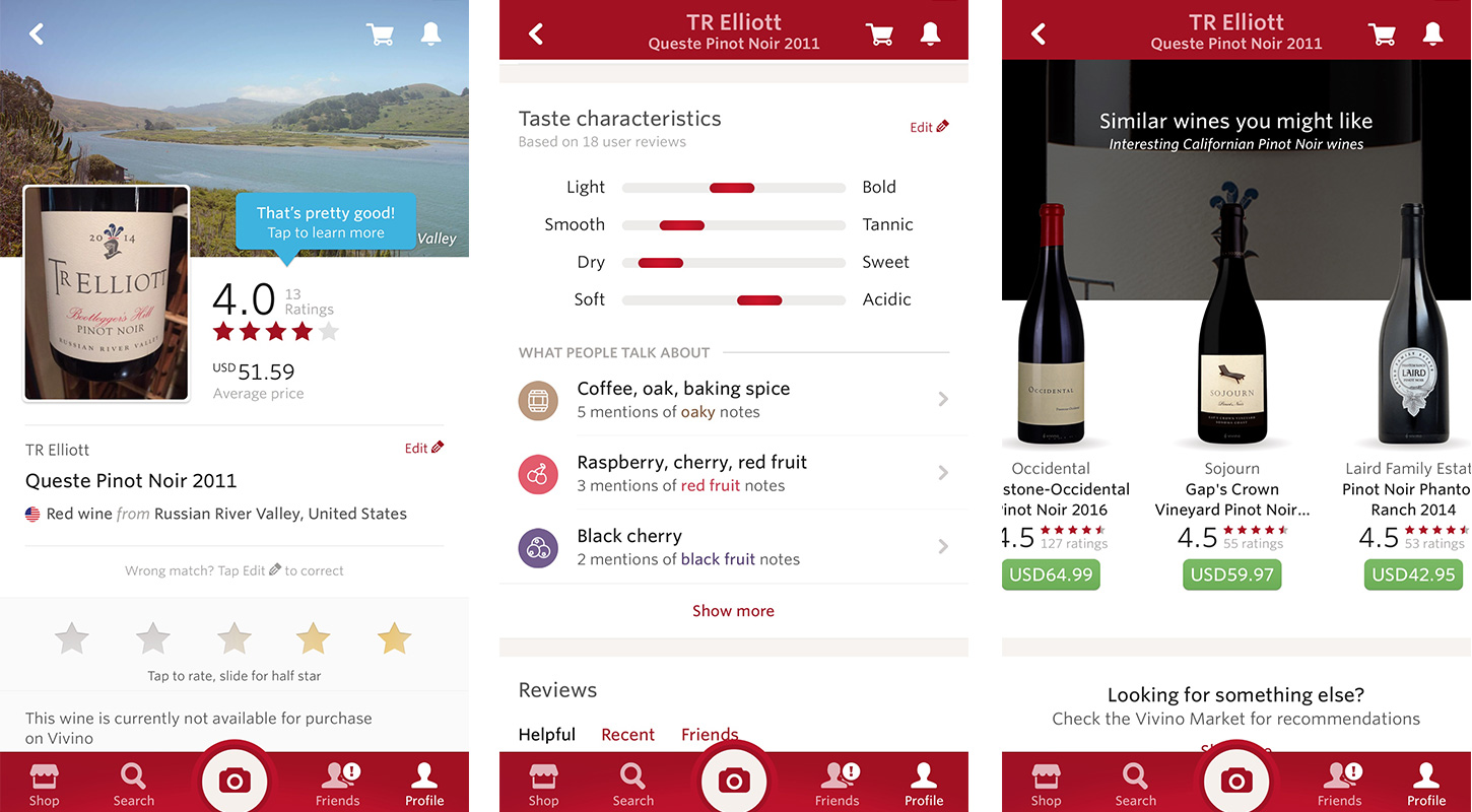 Vivino Wine Phone App