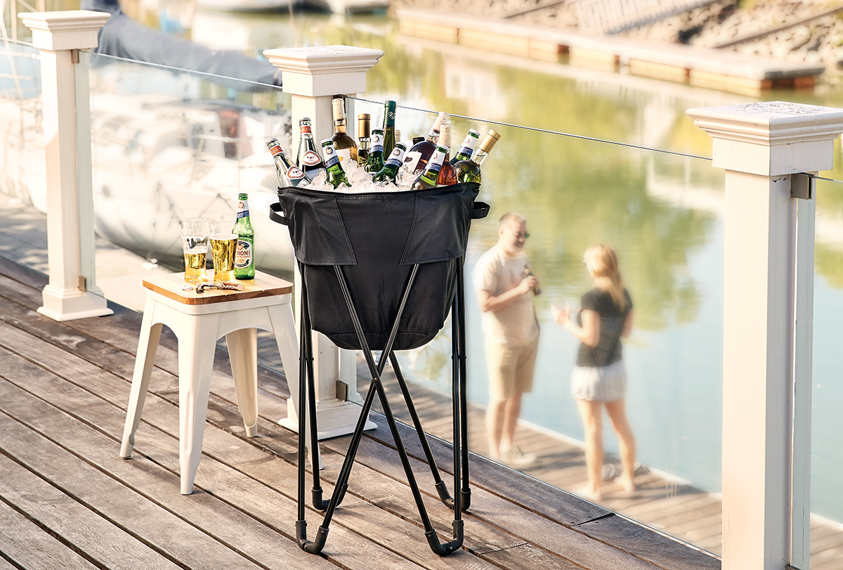 Black Folding Tub Cooler