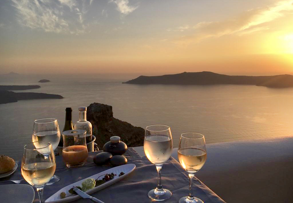 Santorini Wine in Greece