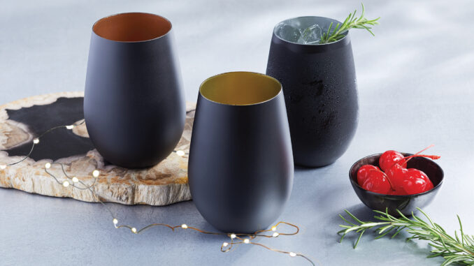 Noir Stemless Wine Glasses