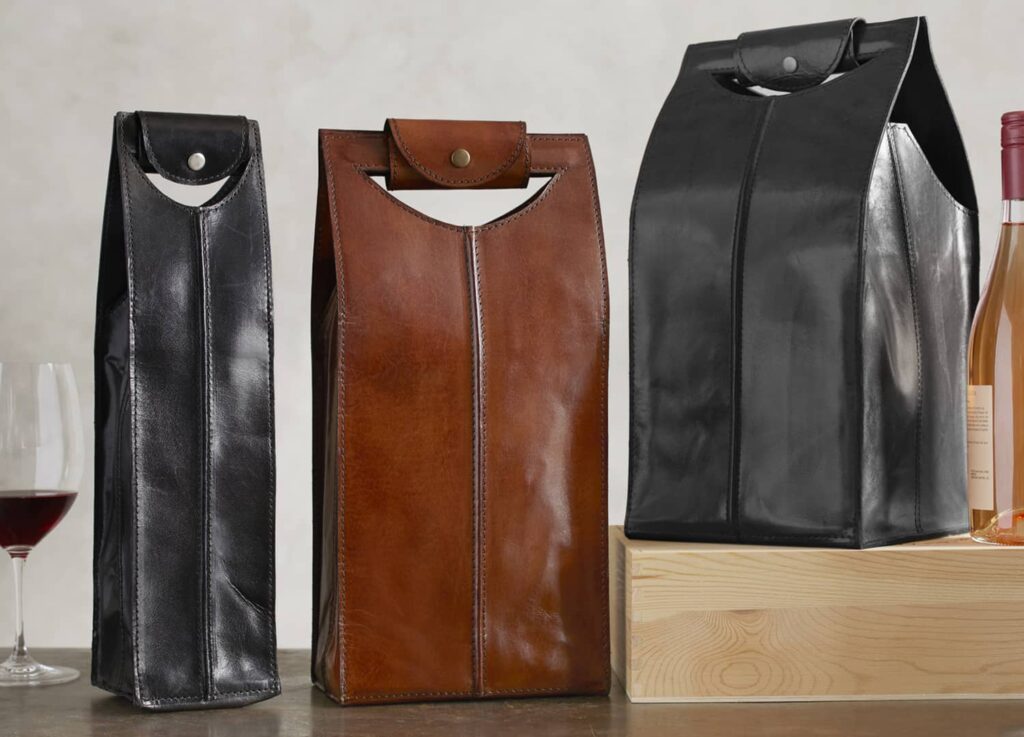 Leather Wine Bags