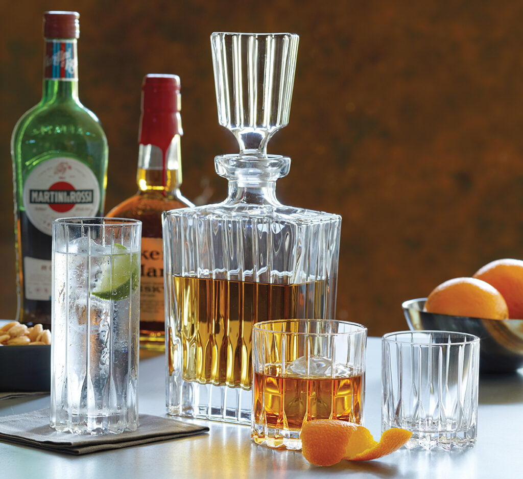 Riedel Drink Specific decanter and tumblers